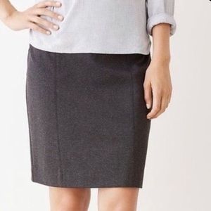 { MAX STUDIO } Gray Work Separates Pencil Skirt